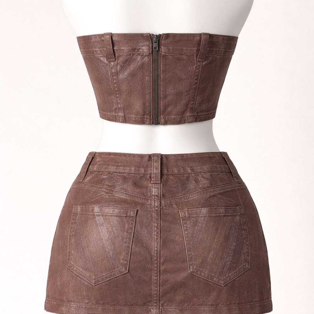 Forever 21 Chocolate Mini Skirt